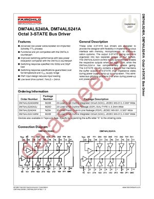 DM74ALS240AWMX datasheet  